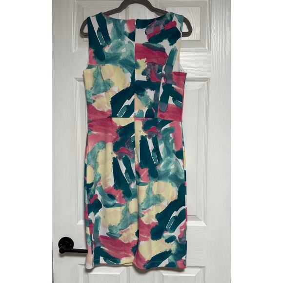 Apt.9 New Women's Abstract Sleeveless Sheath Dress Size 8 - Picture 11 of 14